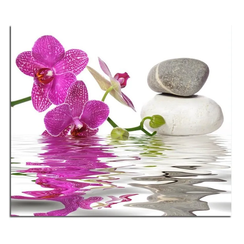 

New 3D Flower In Water Rhinestones Cross Stitch Full DIY Diamond Painting Mosaic Embroidery Household Decoration