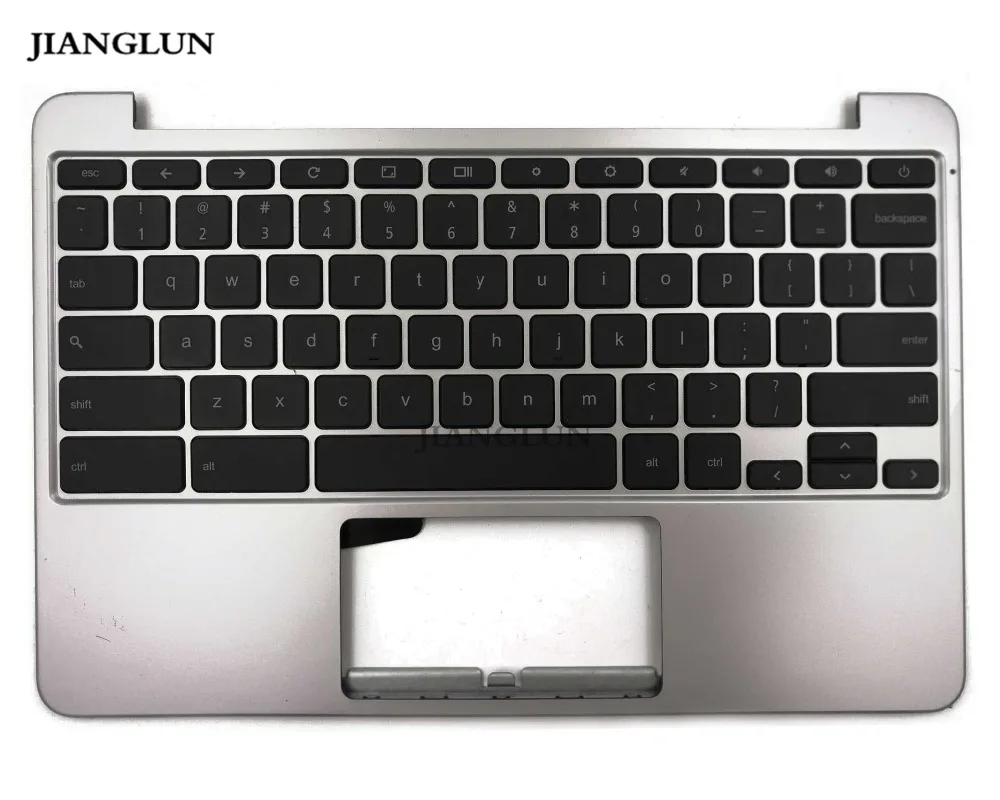 JIANGLUN используется для Asus C201PA-DS01 Palmrest с клавиатурой США без сенсорной панели