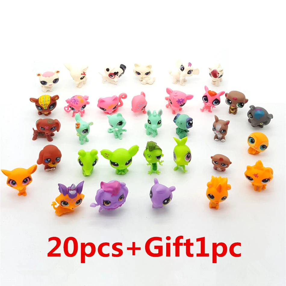 SAINTGI 20 штук Little Pet Shop LPS случайный Стиль игрушки Кот фильм фигурки мини ПВХ 4 6 см