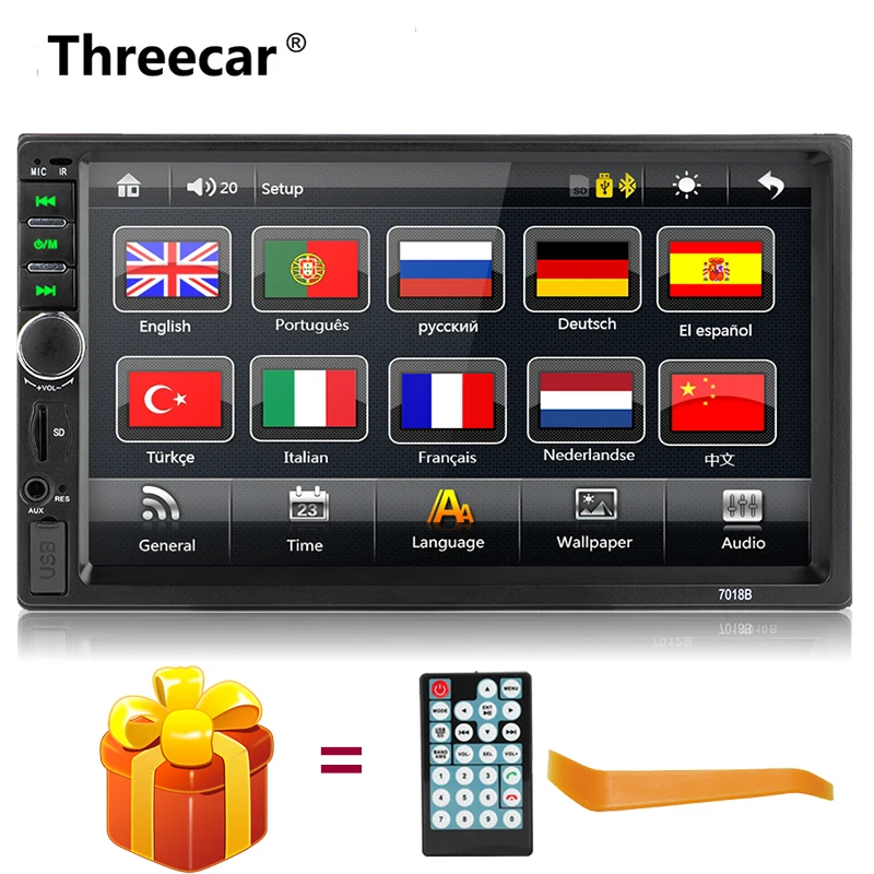 Автомагнитола 2 Din 7 &quotHD мультимедийный плеер 2DIN сенсорный экран стерео MP5 Bluetooth