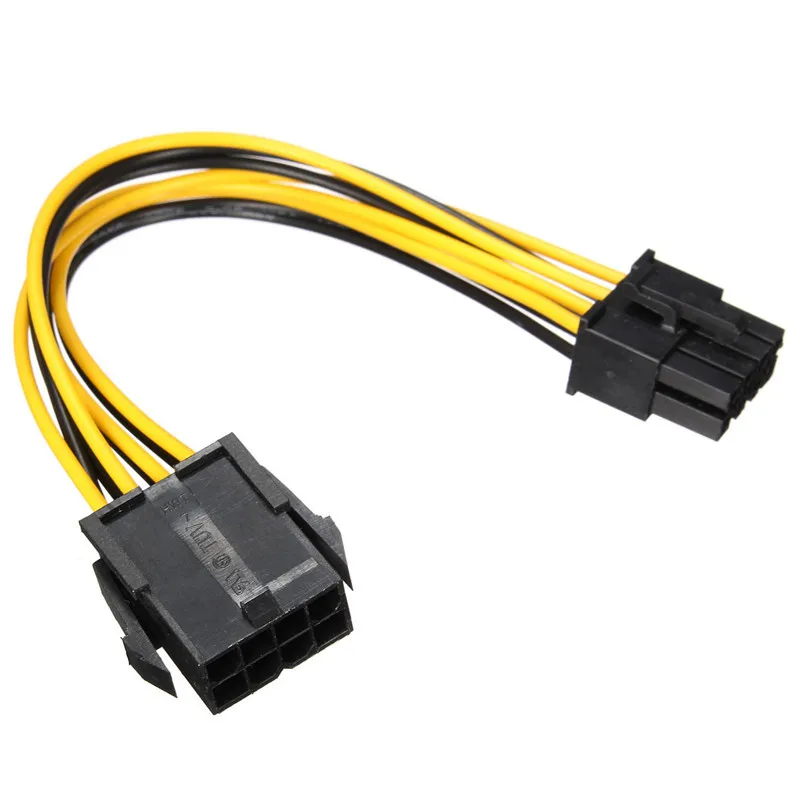 Удлинитель питания PCI E 8 контактный (папа) 18AWG|power extension cable|pci-e 8pingpu power cable |