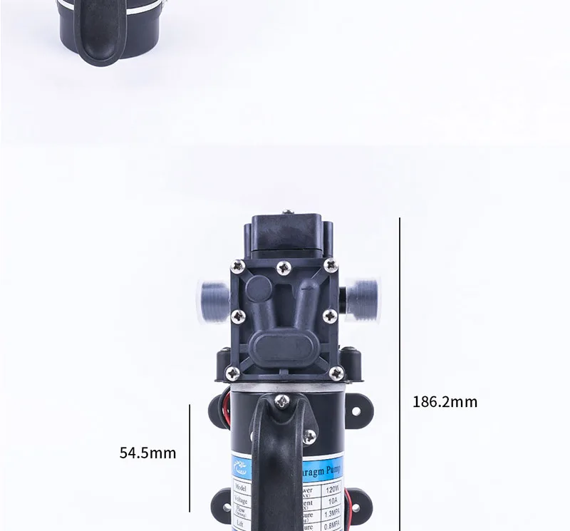 Электрический 12V 24V 120W 188PSI 10/мин водяная пленка высокого Давление самовсасывающий насос возврата насос обратного Управление для сада