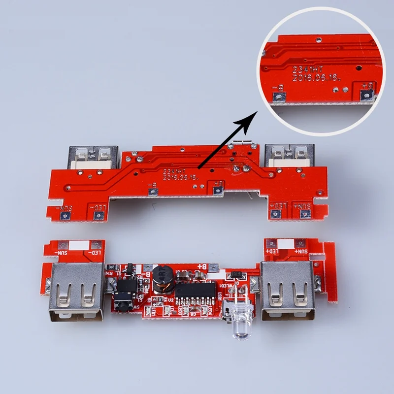 Двойной USB Солнечный внешний аккумулятор универсальный чехол 5*18650 сделай сам