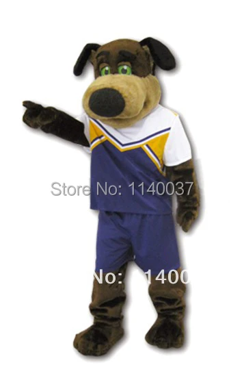 

mascot Good Quality Green Eye Plush Dog Stevie Mascot Costume Adult Size Brown Dog Masccott Outfit Suit Dog Cosply Costume