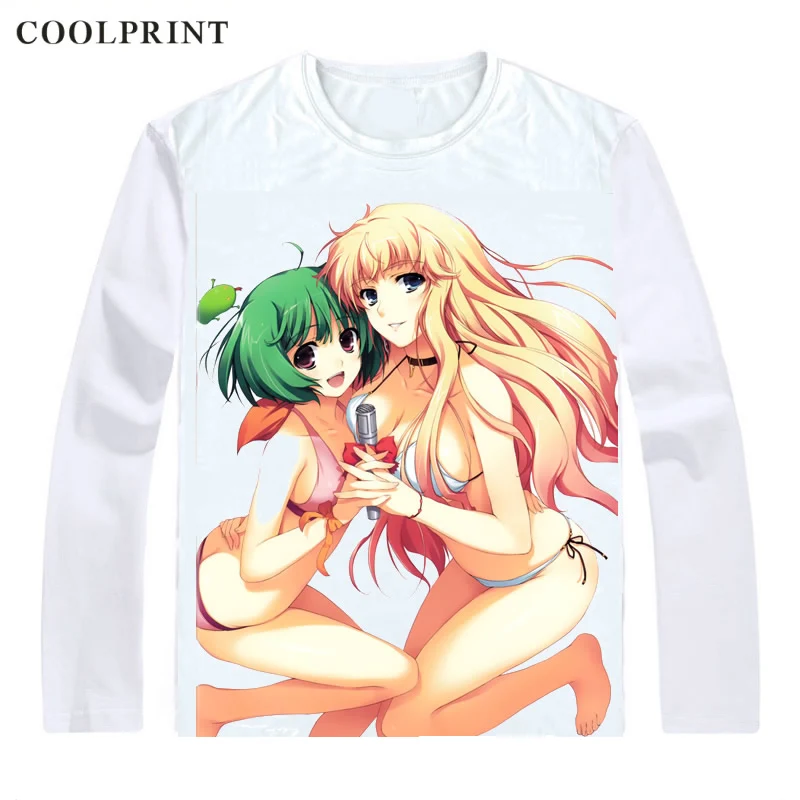 Футболки Macross Frontier рубашки с длинным рукавом Makurosu Furontia Sheryl Nome Ранка Ли альт Saotome