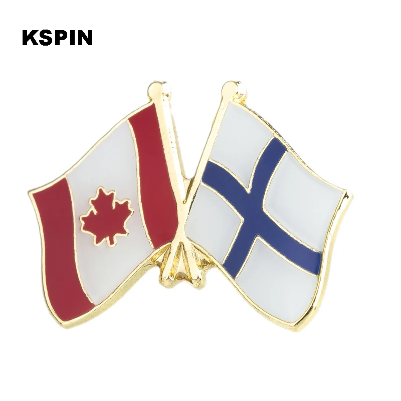 Значок металлический Канада Мексика Флаг дружбы значок значки для одежды в брошь