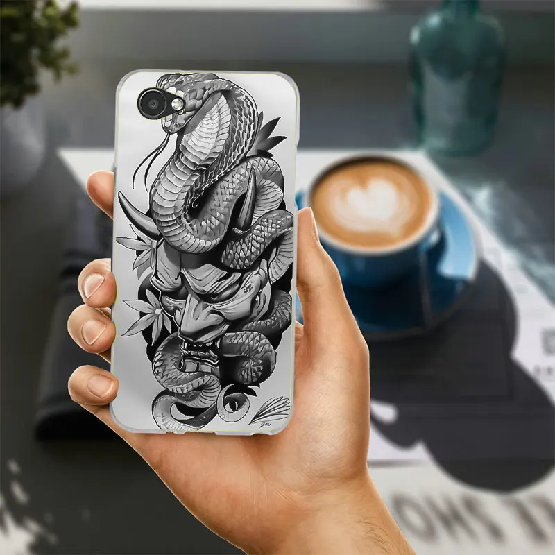 Японский они Hannya демоническая маска для LG G2 G3 мини G4 G5 G6 K4 K7 K8 2017 K10 V10 V20 V30 дух Сумки