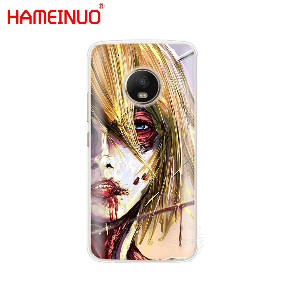 HAMEINUO аниме японский атака на Титанов Чехол для телефона Motorola Moto X4 E4 C G6 G5 G5S G4 Z2 Z3 PLAY