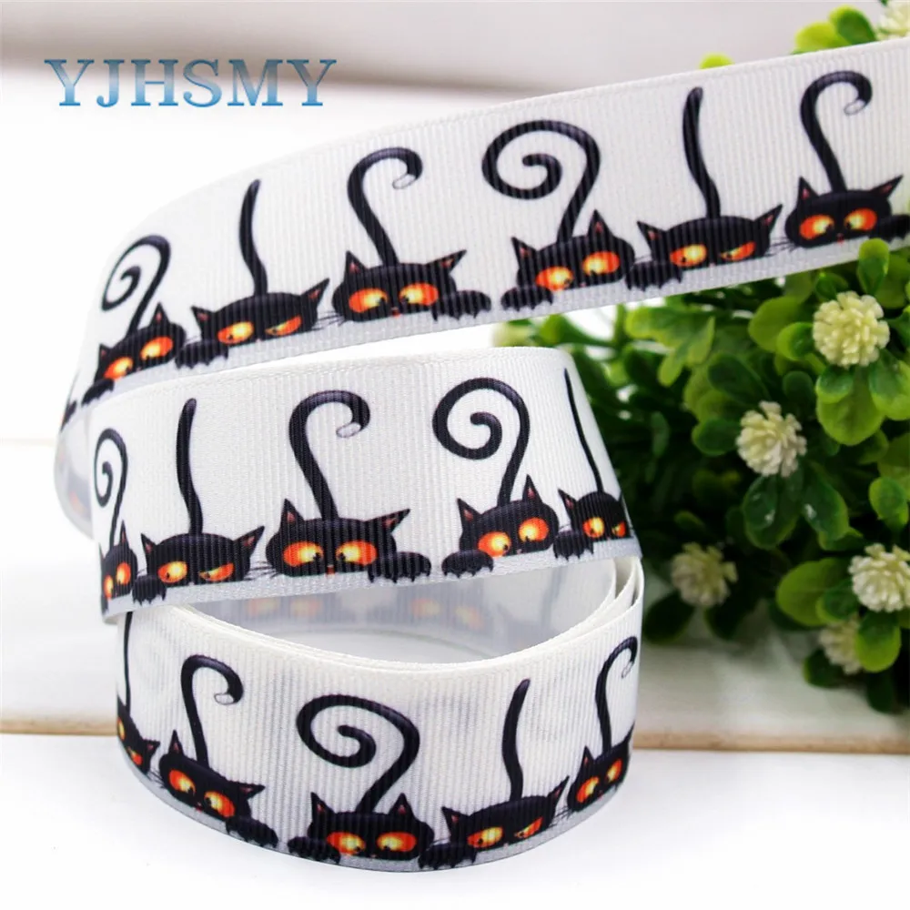 YJHSMY 17223159 5/8 &quot(15 22 38 мм) мультфильм напечатанный grosgrain лента DIY handmadeHair Аксессуары