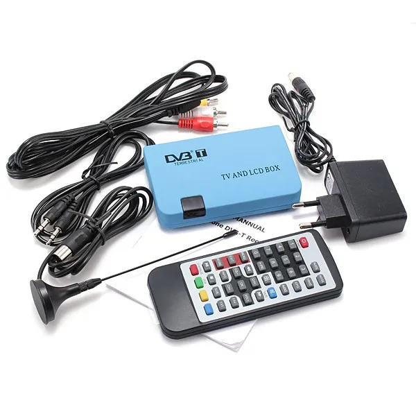 Цифровая ТВ приставка LCD VGA/AV тюнер DVB T ресивер VGA 02 для стандартных