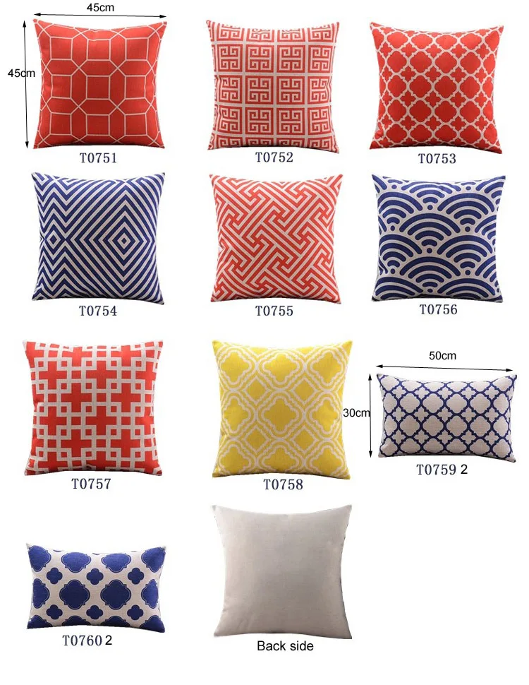 18 &quot классическая восточный геометрическая хлопок белье чехлы икеа диван декор