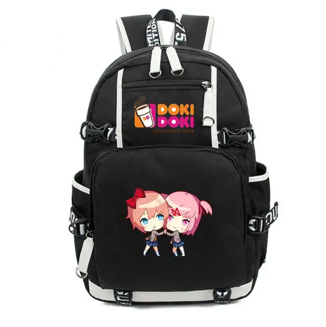 Новая игра Doki, клубный рюкзак, тканевый рюкзак для ноутбука, рюкзак для детей и подростков, mochila, школьная сумка с принтом, дорожная сумка - Цвет: 8