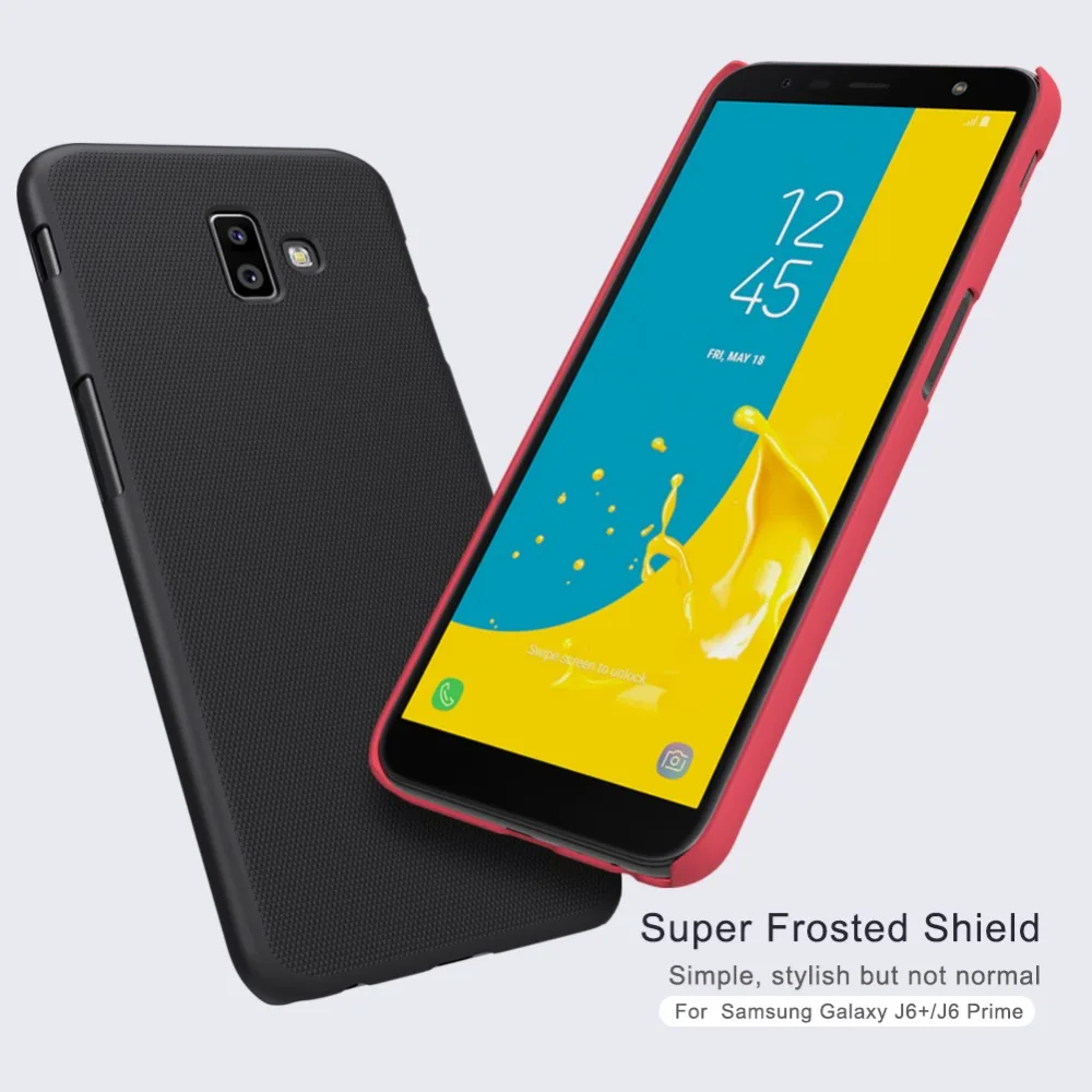 Для samsung Galaxy J6 Plus чехол J6+ J6 Prime Nillkin матовый пластиковый ПК Жесткий чехол s матовая задняя крышка Защитный корпус для телефона coque