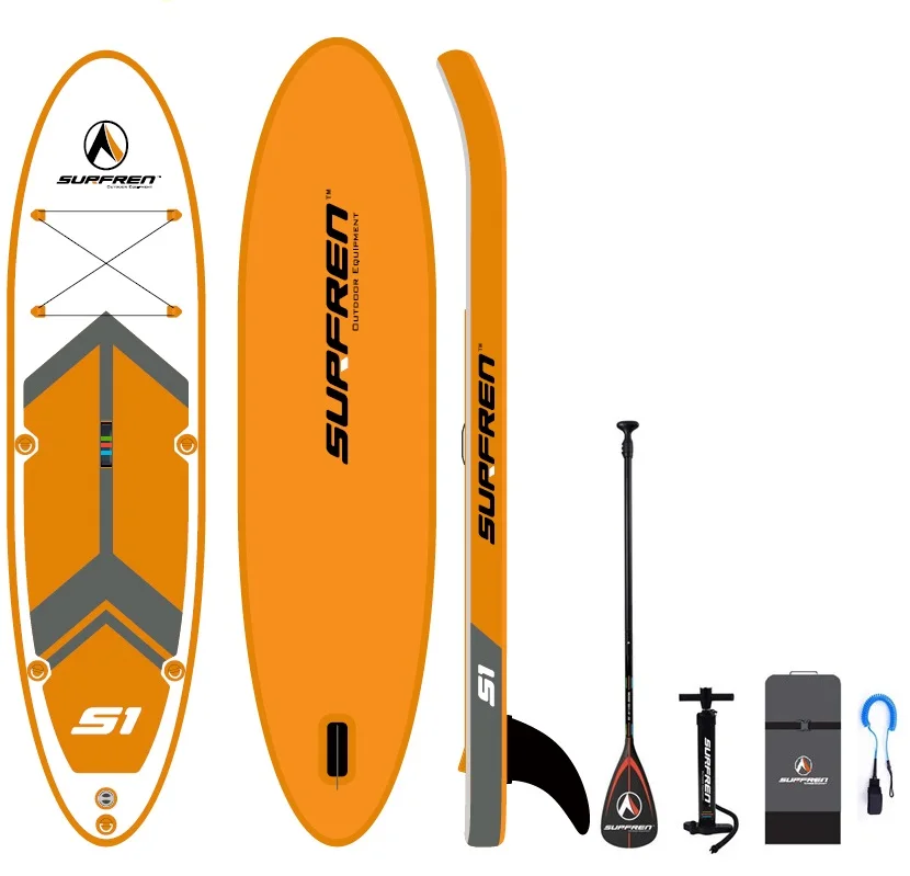 Надувная доска для серфинга Stand Up Sup iSUP SURFREN S1 wakeboard боди kayakboat размер 300*76*13 см|paddle