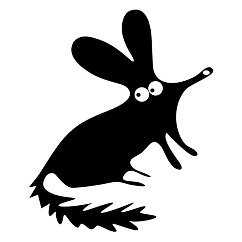 

[WDW084]Cartoon Rat Fashion Animal Stickers Decals Car-Styling Vinyl Black/Silver Motorcycle sticker