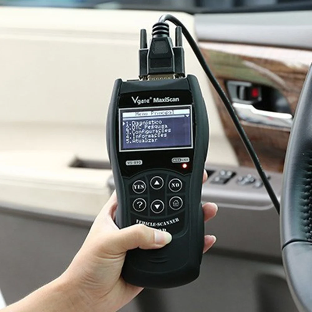 Оригинальный Vgate VS890 OBD2 читатель кода сканер Maxiscan VS 890 Авто диагностический для