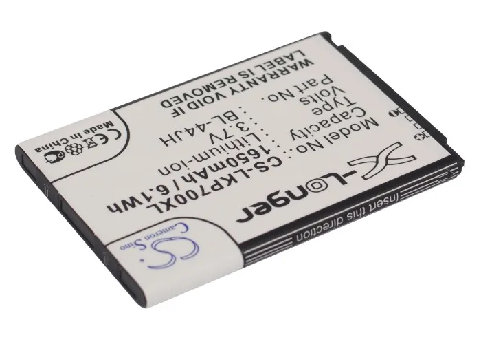 BL 44JH батареи Cameron Sino 1650mAh для LG AS730 E450 L34C L35 L35g L38C L39C LG730 LS860 LW770 MS770 P700 P705 P750 P870 VS415|battery