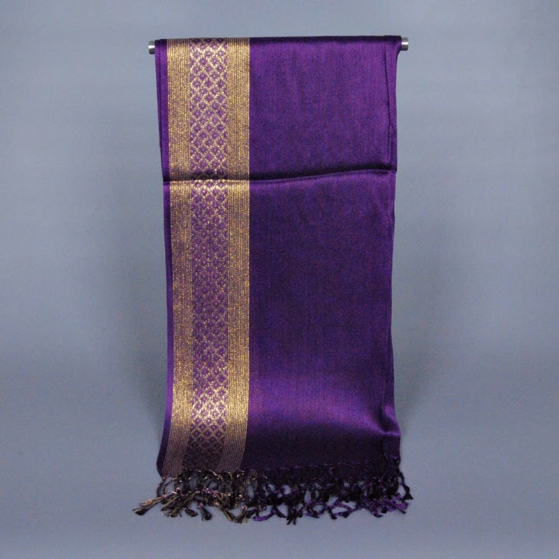 RUBY VICKY Plain Fashion Muslim Scarves/scarf Long Hijab Print Glitter Tassels Cotton Lurex Plaid Stripe Scarf |