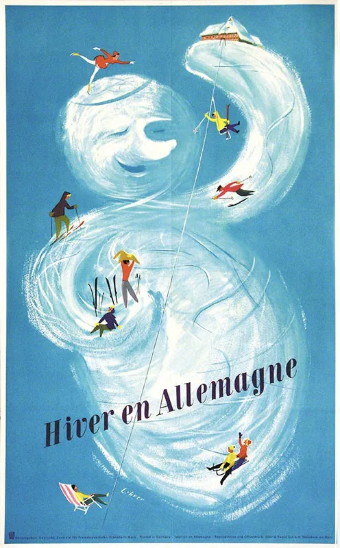 Постеры для путешествий из Германии декоративные винтажные постеры украшения