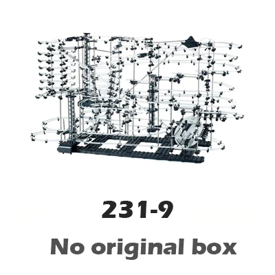 231 9 no box 7000 см рельсы высокого уровня 9 вызов мрамор Запуск горки электрический лифт Модель Строительный набор игрушки прокатки мяч скульптура - Цвет: 231 9 no box