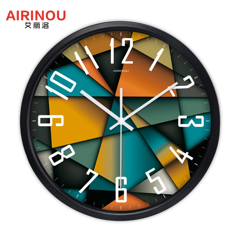 Кварцевые часы с мозаичной плитой модные большие настенные | Дом и сад