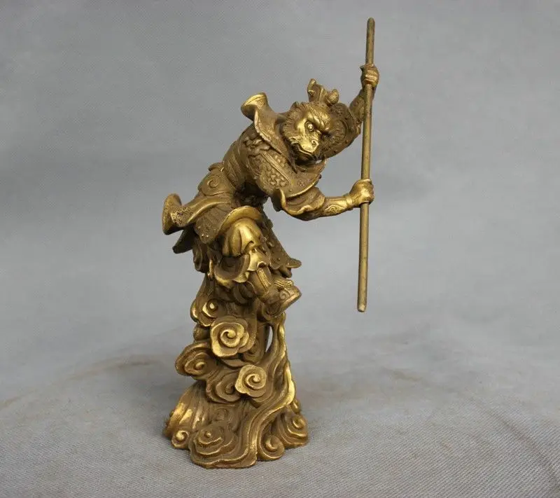 8 &quotКитайский миф бронзовая Sun Wukong Статуя обезьяны|statue|statue bronzestatue china |