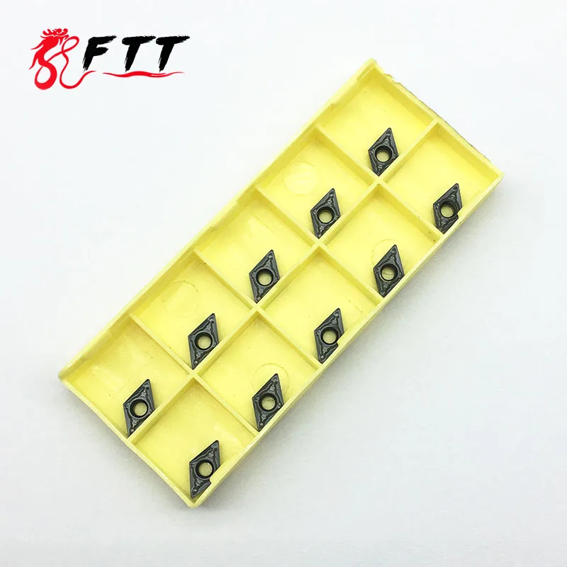 10 шт. DCMT070204 твердосплавные вставки+ 1 шт. SDNCN1212H07 SDNCN1010H07 токарный инструмент бит металлический токарный станок Режущий инструмент набор