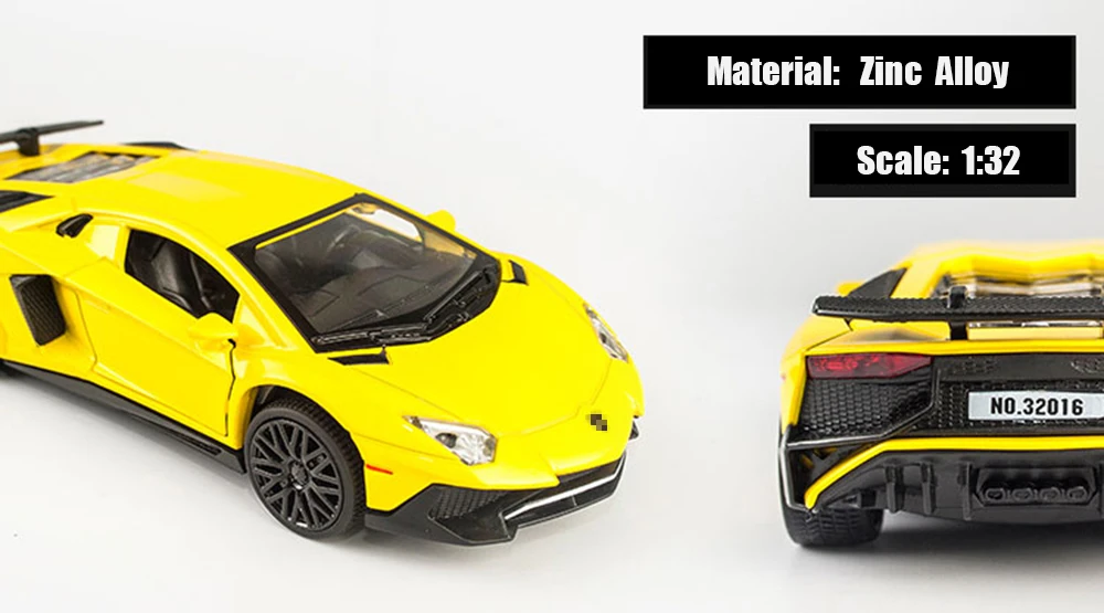 KIDAMI 1:32 Aventador 750-4 литая под давлением модель автомобиля с оттягивающейся спинкой игрушечные машинки подарки игрушки для детей моделирование oyuncak siku