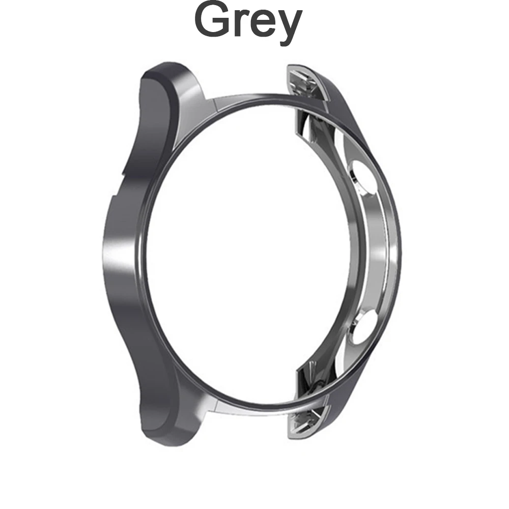 Серый Для huawei Watch GT 42 мм 46 мм/huawei Watch 2 Pro с гальваническим покрытием защитный чехол с защитой от царапин полый ТПУ чехол - Цвет: Серый