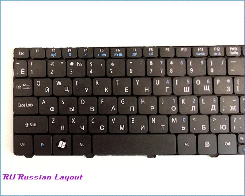 Новая русская клавиатура для ноутбука Acer Aspire One PK130AU2000 PK130AE3000 PK130AE1000 V111102AS1