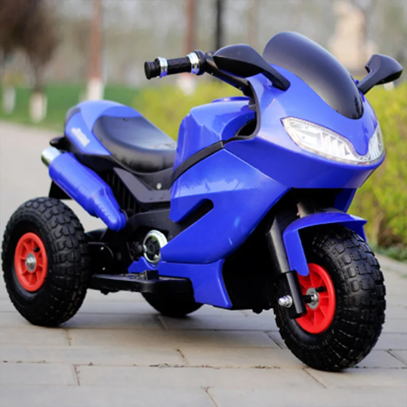 Model 5 Blue Детский Электрический мотоцикл, детский трехколесный велосипед для мальчиков и девочек 2-5-8 лет, заряжаемый игрушечный автомобиль с дистанционным управлением - Цвет: Model 5 Blue