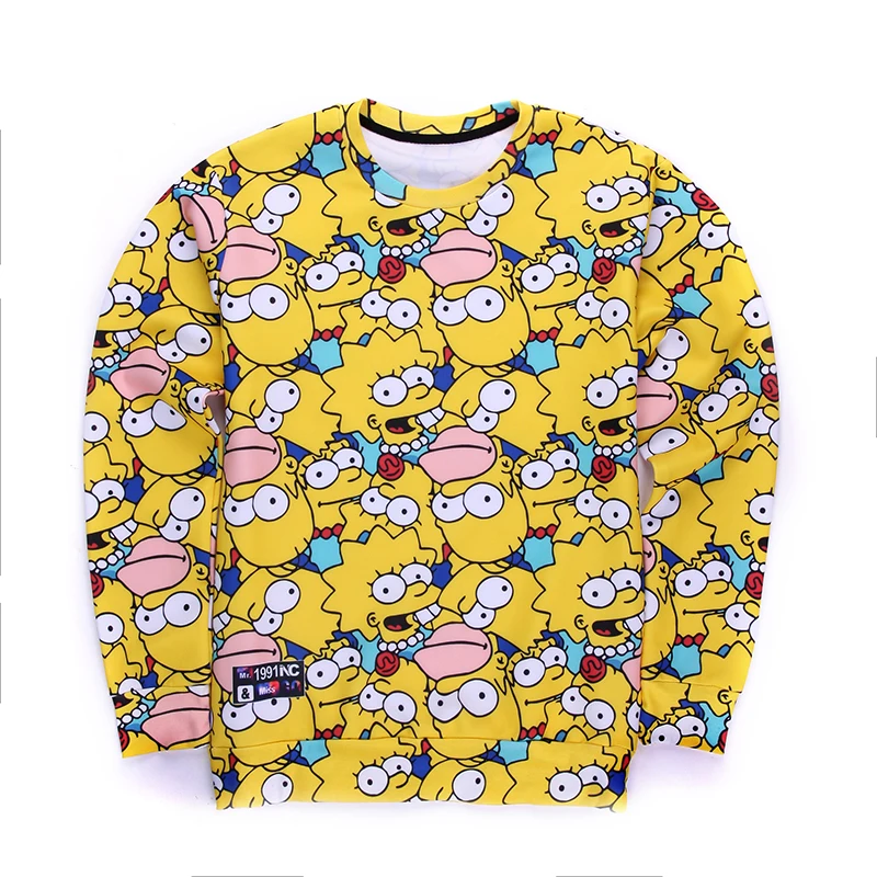 Симпсон мать печатных Толстовка 3D кофты любовника толстовки бесплатная доставка