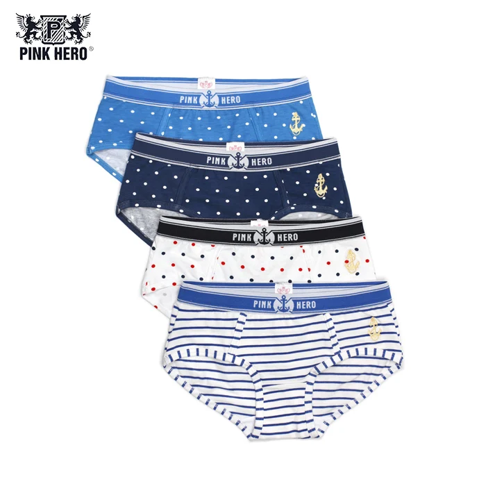 4 Pcs as showing 4 шт. в упаковке, розовые Брендовые женские трусы с героями, модное хлопковое изысканное Классическое нижнее белье в горошек для девочек, женские трусики, трусики - Цвет: 4 Pcs as showing