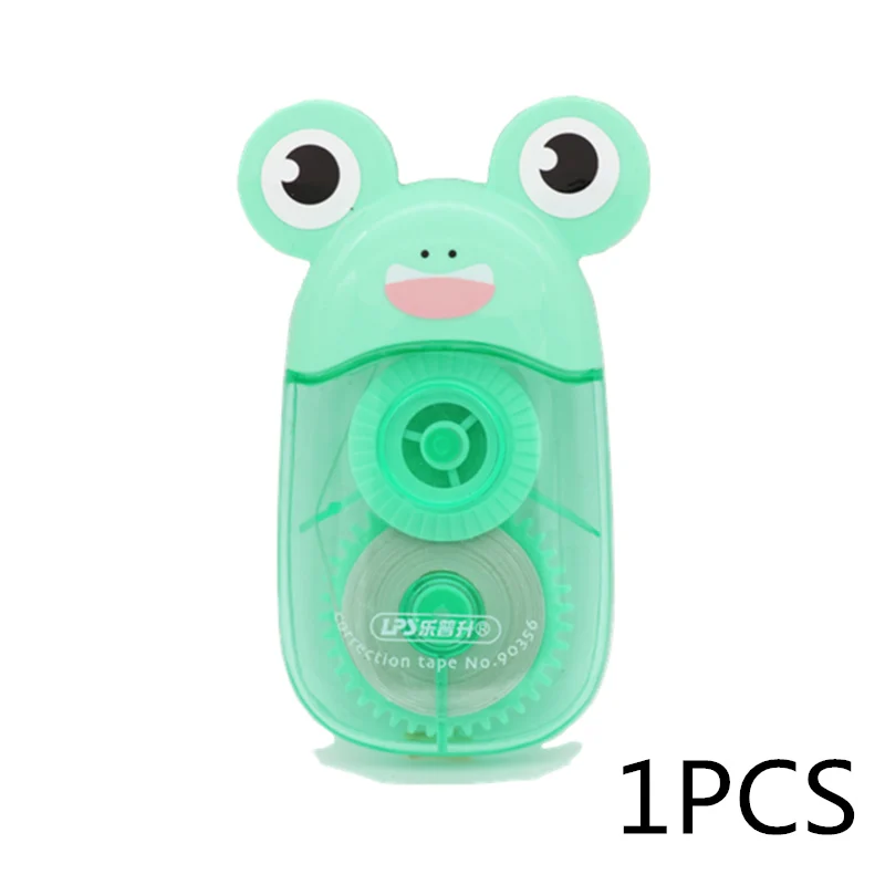 frog Милая коррекционная лента коала 5 мм x 12 м милые животные моделирование студенческие офисные принадлежности для коррекции - Цвет: frog