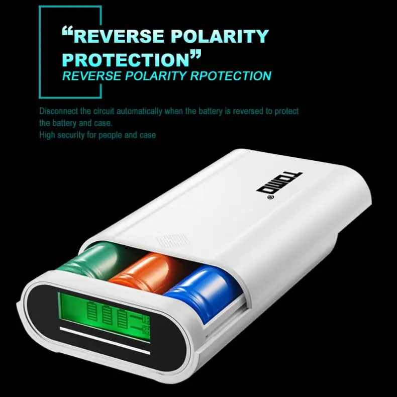 TOMO T3 USB Li Ion интеллектуальное зарядное устройство Портативный ЖК Смарт DIY банк