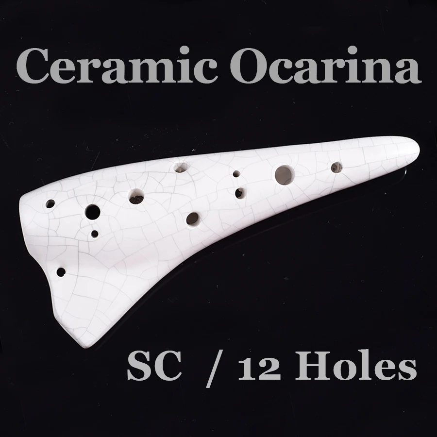 SC керамическая подводная лодка Ocarina сопрано C глазурованная канавка тенор Flauta 12