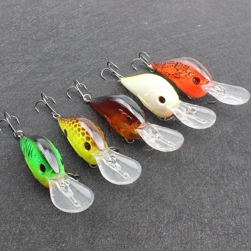 1 шт. Minnow приманки для ловли рыбы 5 цветов Size100mm 10g жесткие бас 3D глаза
