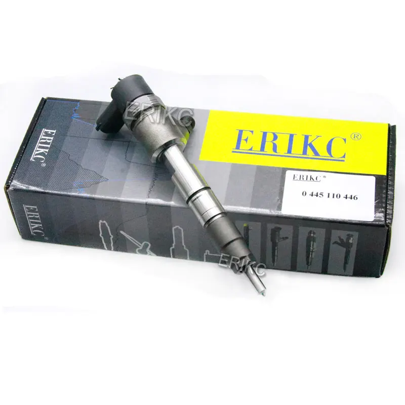 

ERIKC 0 445 110 446 новая сборка впрыска топлива с общей топливной магистралью 0445 110 446 набор инжекторов 0445110446 для JAC Refine 2.8I Foton светильник