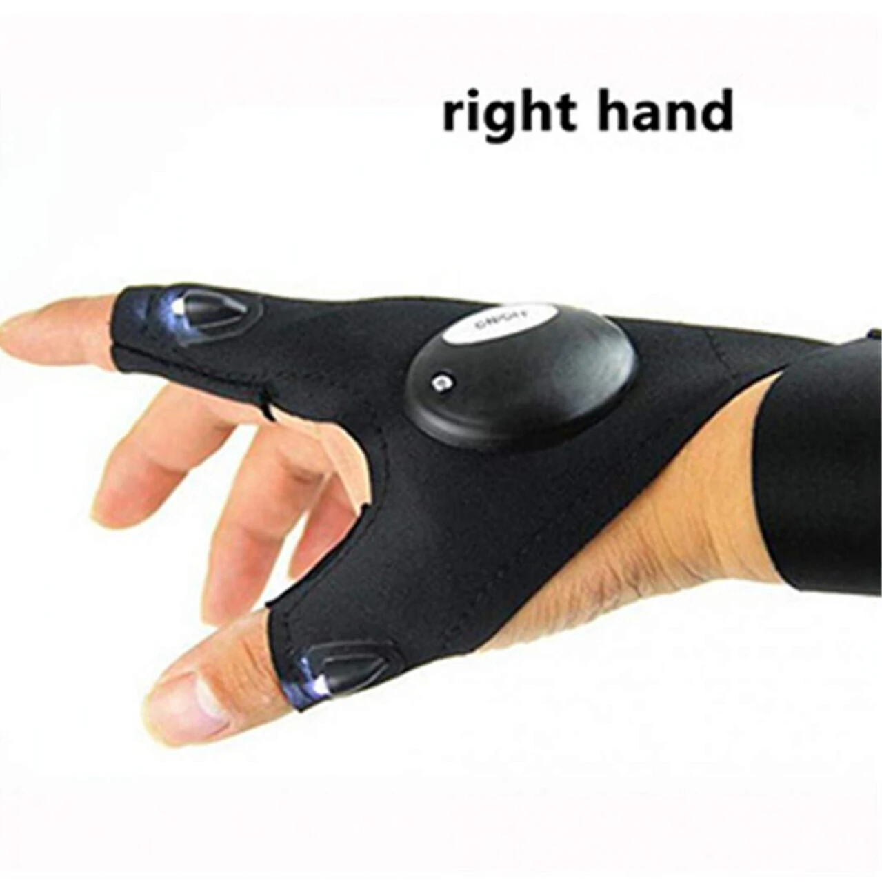 Перчатки без пальцев светодиодные наружные Горячие автомобильные аксессуары