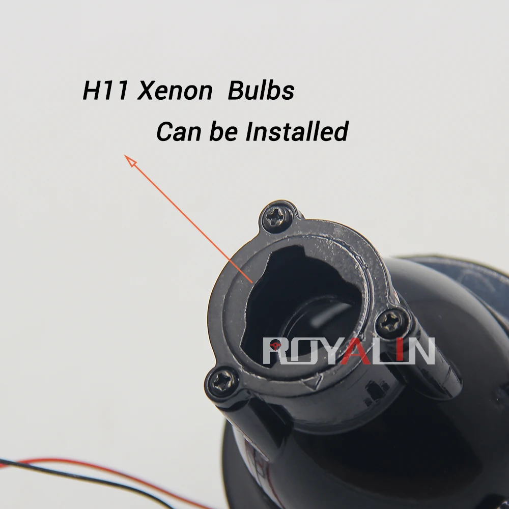 ROYALIN Ангельские глазки туман оптические линзы H11 спрятанный проектор bixenon