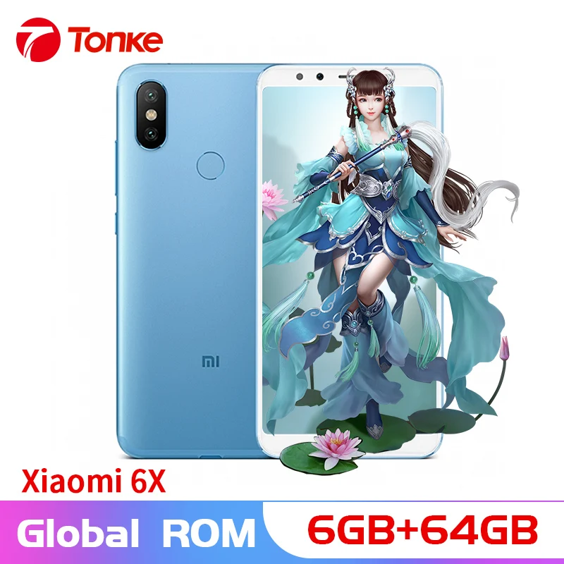 Оригинальный многоязычный ПЗУ Xiaomi Mi 6X6 ГБ ОЗУ 64 Гб Восьмиядерный процессор Snapdragon