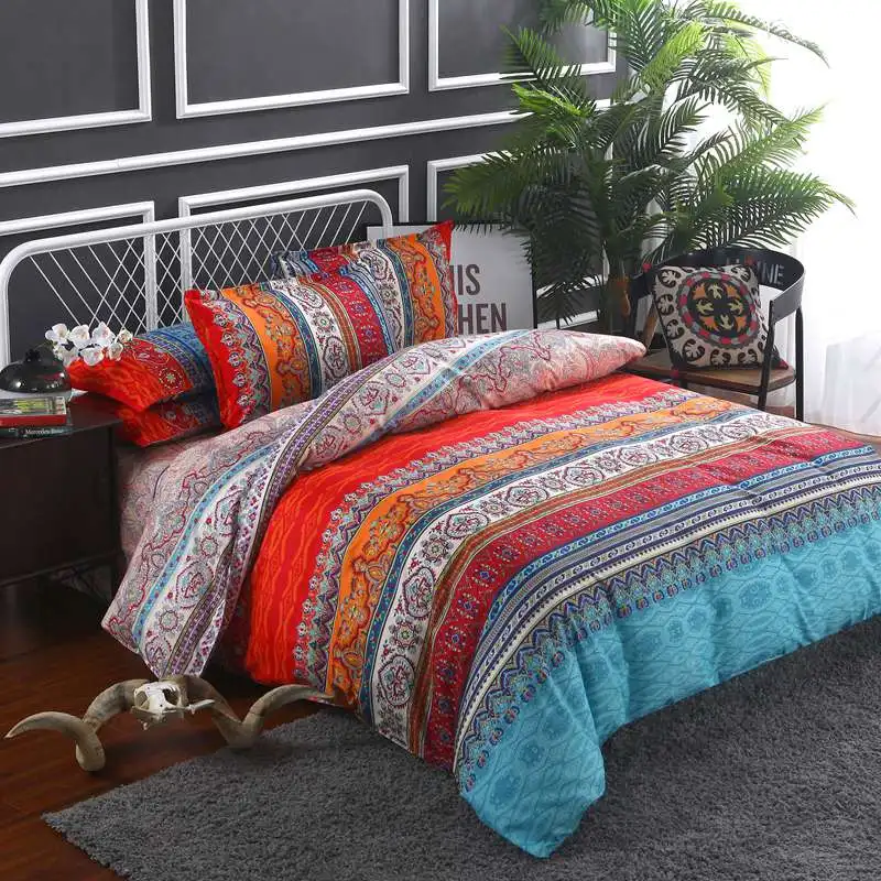 

Quilting Adult Duvet Cover Gift Bbohemian Bedding Qualified Adult Pillowcase Bed Quilt Single Bedlinen USA Queen Size Bedroom F