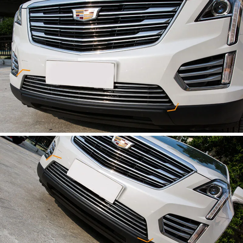 Передняя Нижняя решетка из алюминиевого сплава для Cadillac XT5 2016 2017|trim cover|grill trimfront