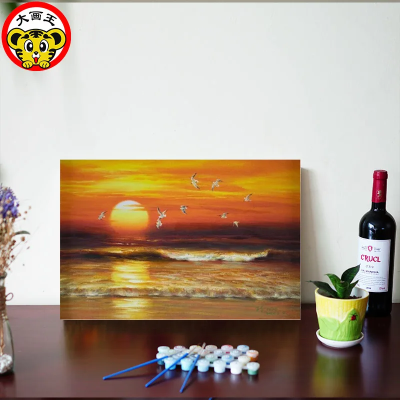 Diy картина маслом по номерам с изображением произведений искусства Раскраска на