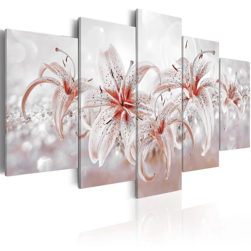 

5 Panel Flower series Wall Pictures for Living Room Picture Print Painting On Canvas Home Decor Printing/PJMT-B (549)
