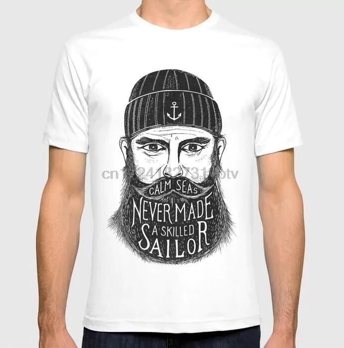 CALM SEAS NEVER MADE A samiled SAILOR men Футболка|Мужские футболки| |