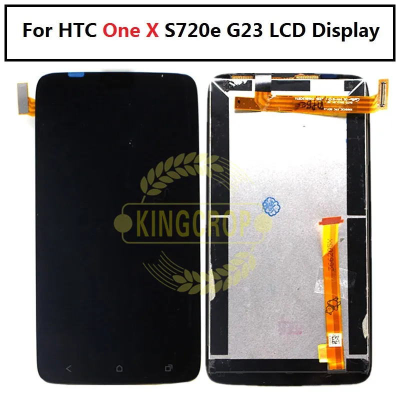 Для HTC One X S720e G23 ЖК-дисплей монитор панель сенсорный экран дигитайзер с рамкой для