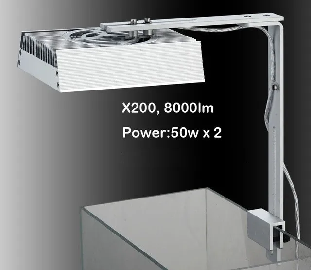 Silver X200 Chihiros X серия светодиодный система освещения водное растение для выращивания восхода солнца и заката bluetooth smart control commander 1 аквариумные танки - Цвет: Silver X200