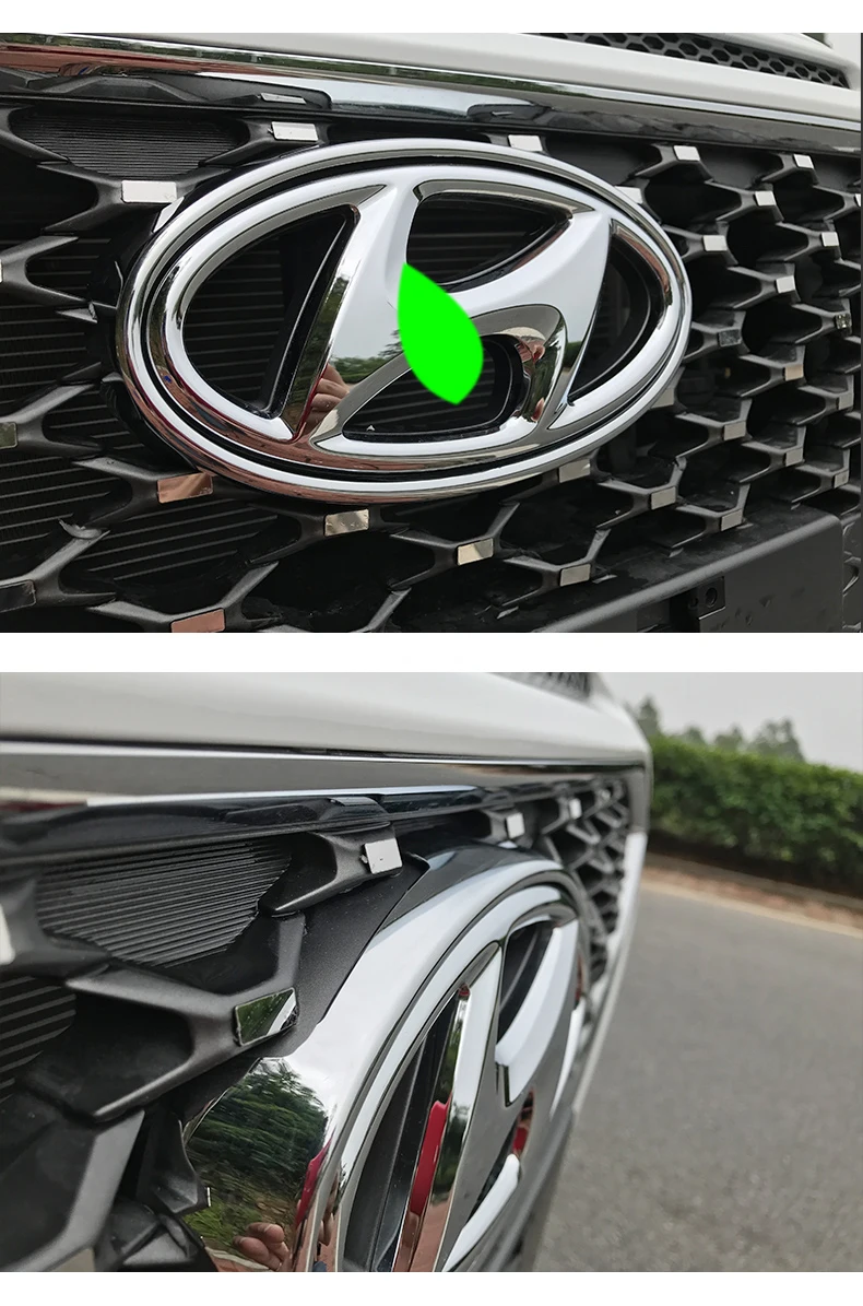 Lsrtw2017 Abs бамперная решетка логотип кольцо Планки для hyundai Encino Kona автомобильные аксессуары наклейка