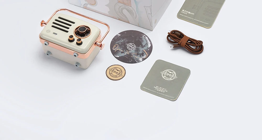 Xiaomi Смарт радио Ретро Футуризм сеть FM станция HIFI уровень заряда Bluetooth звуковые колонки AUX Wifi Интернет портативный радио